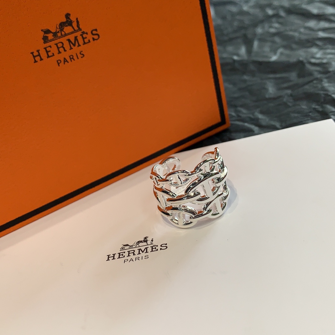 Hermes-Pig Nose Wide Open Ring