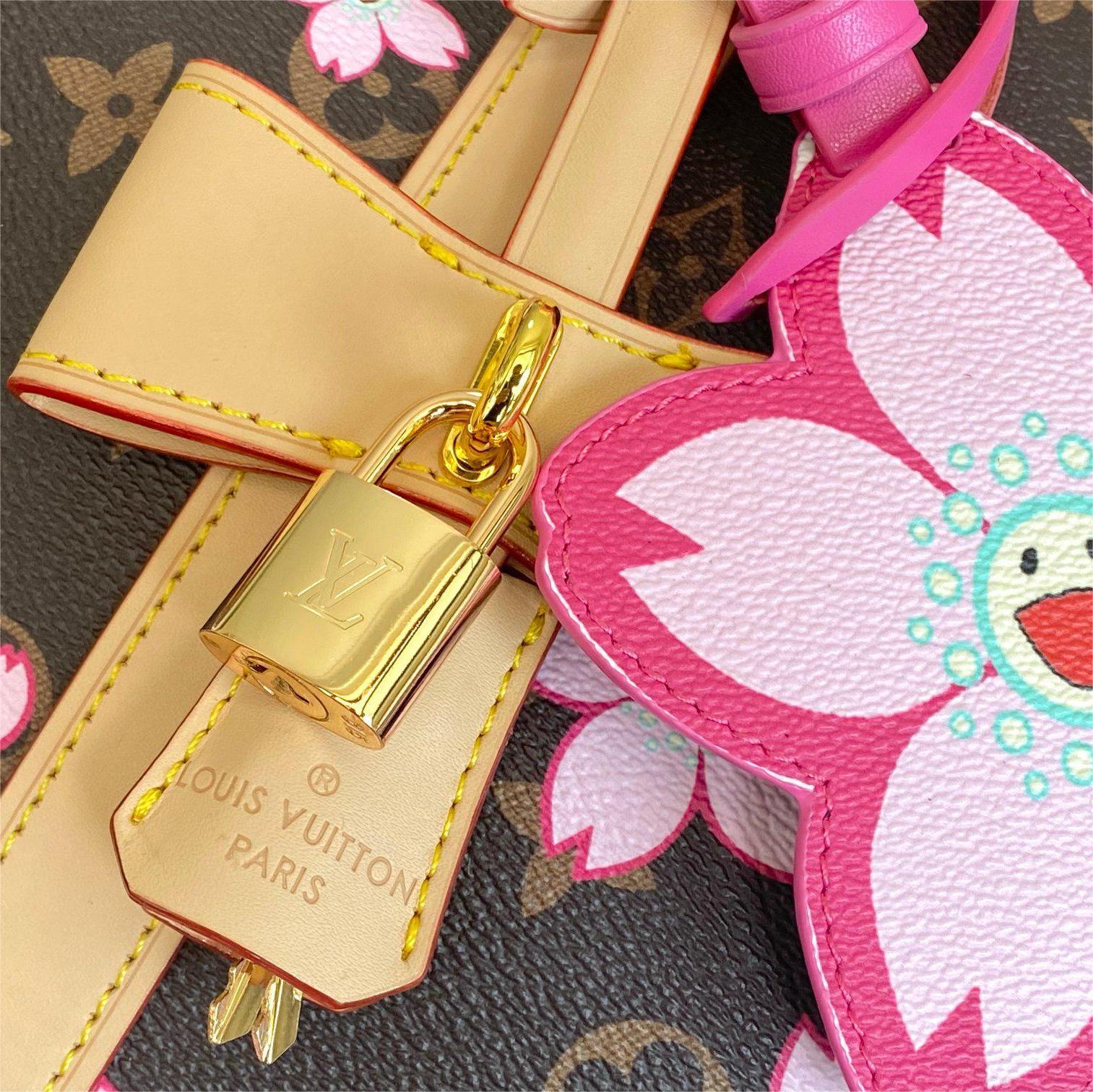 LV- KEEPALL BANDOULIÈRE 45 Cherry Blossom Bag