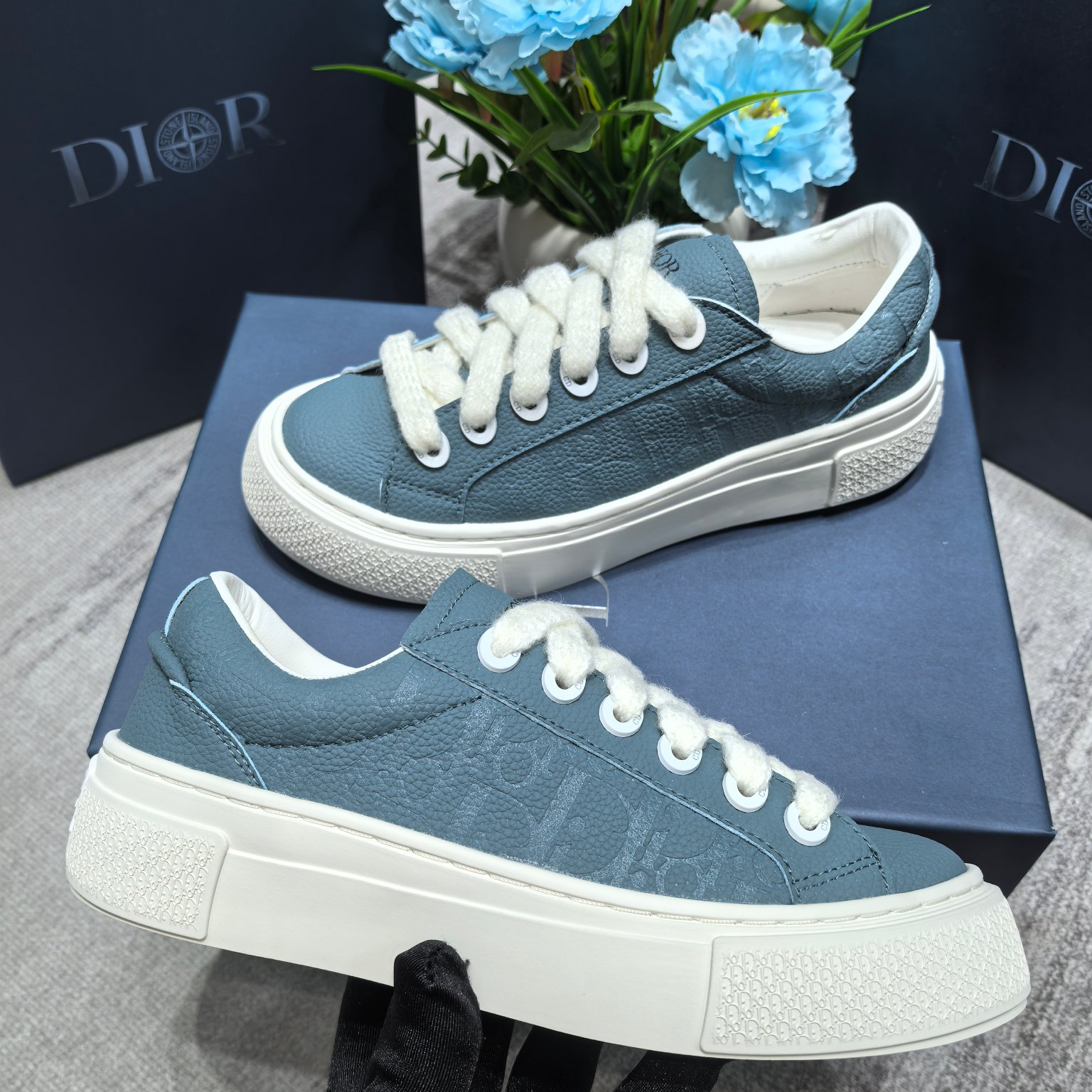 Dior x Denim Teas-Couple's Casual Flat Bottomed Shoes