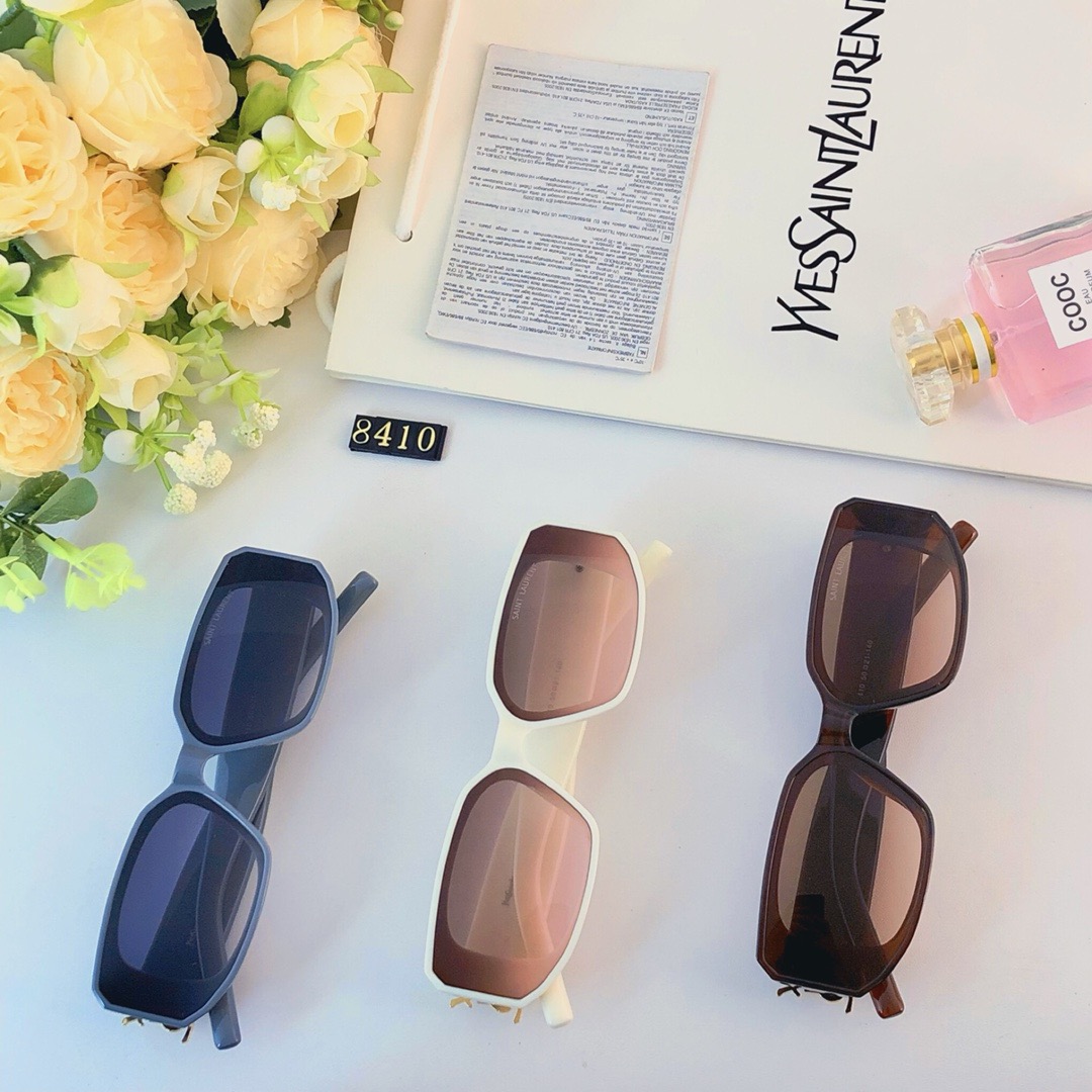 YSL-retro high-end personalized square sunglasses