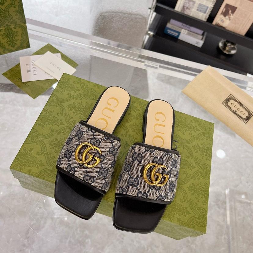 Gucci-spring and summer flat slippers