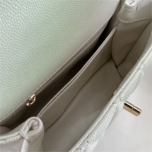 CHANEL-Mini Mouth Cover Leather Chain Decoration Handle Handbag