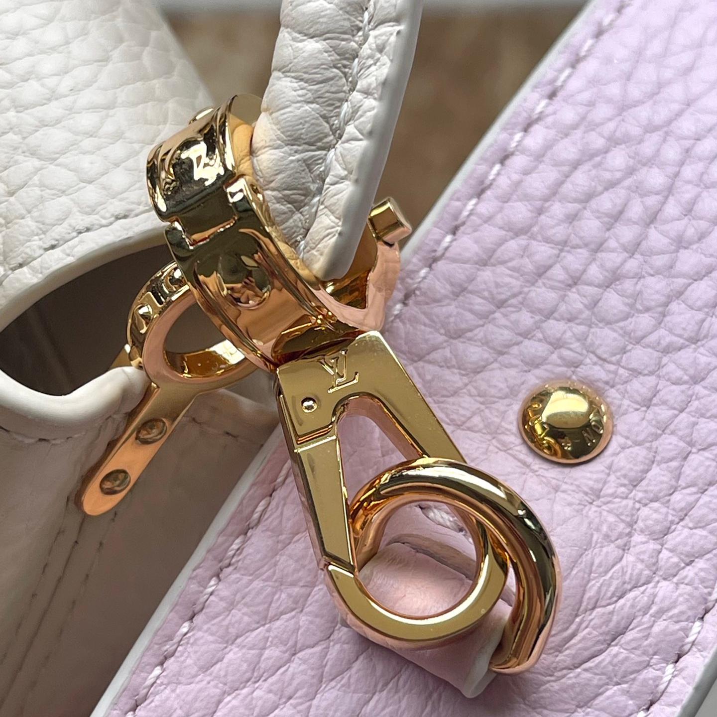 LV-pink shoulder bag mini capucines handbag