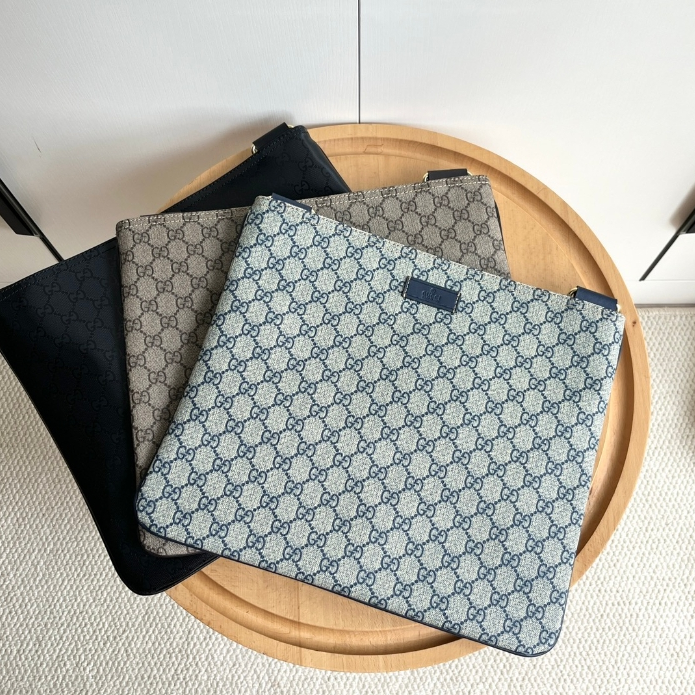 Gucci-Old Flower Canvas Crossbody Bag