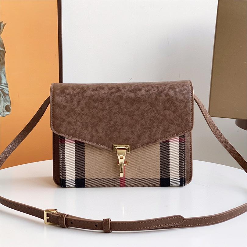 Burberry-Grain leather patchwork house grid diagonal backpack