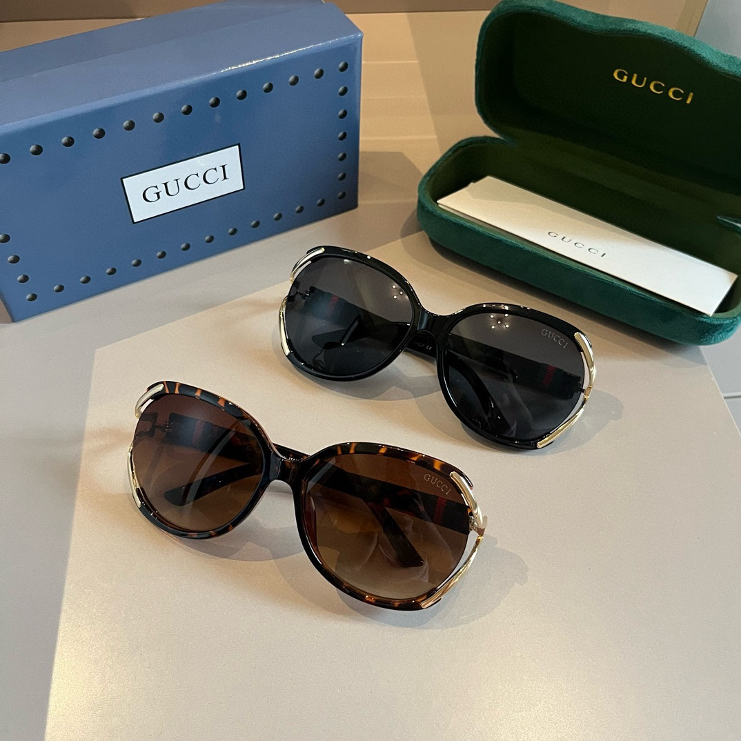 Gucci-Women's Small Round Frame Design Sunglasses
