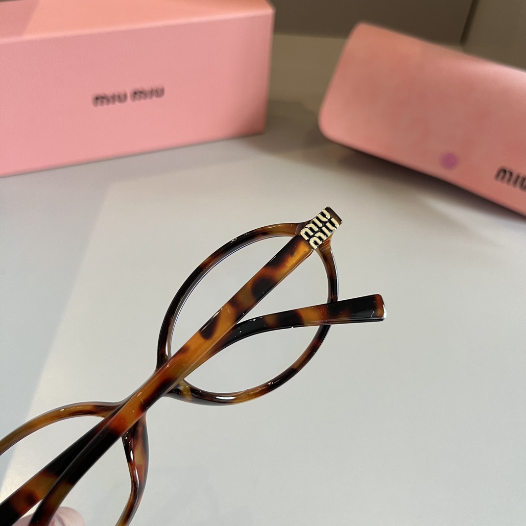 MiuMiu-2024 new retro oval frame sunglasses