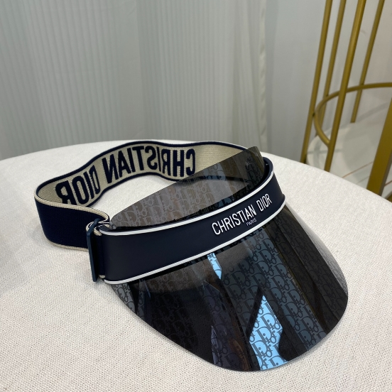 DIOR-Logo Printed Resin Mirror Sunscreen Hat