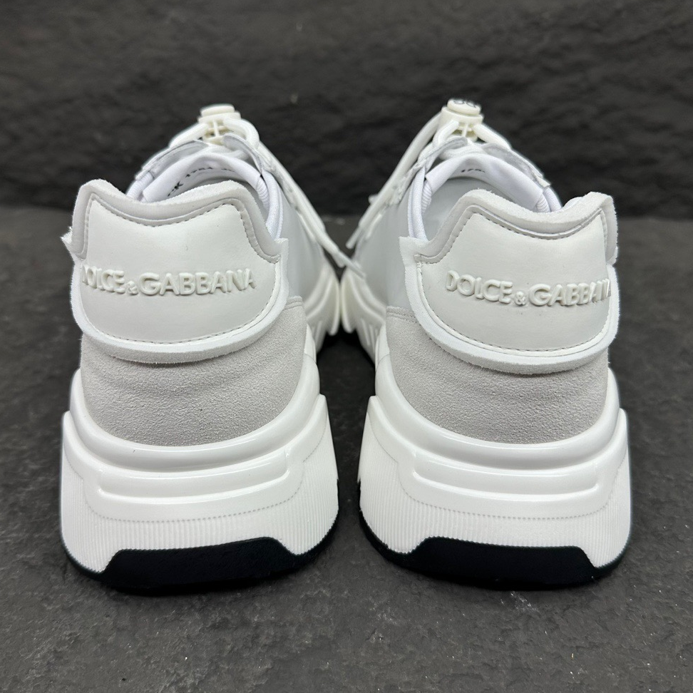 DOLCE & GABBANA - daymaster fabric Leather Sneakers