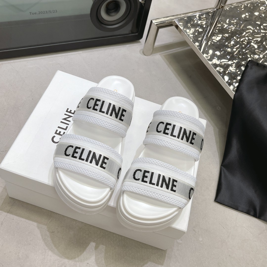 Celine-Thick soled slippers shoes