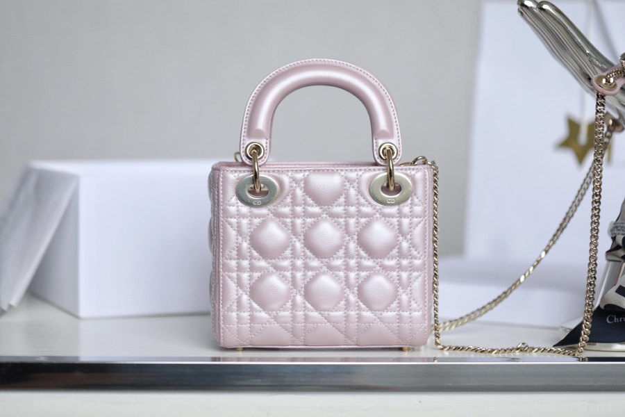 Dior - Lady Dior Mini Pink Bag