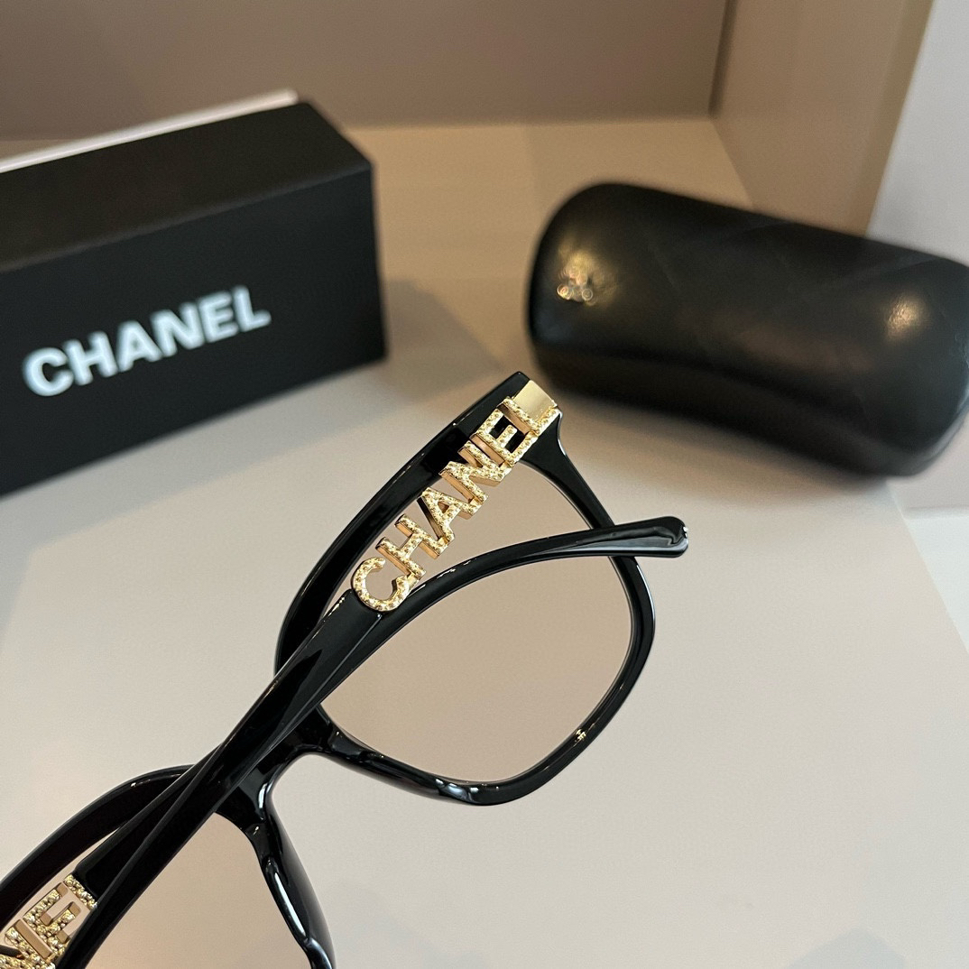 Chanel-2024 Official early spring new optical lens large frame Sunglasses