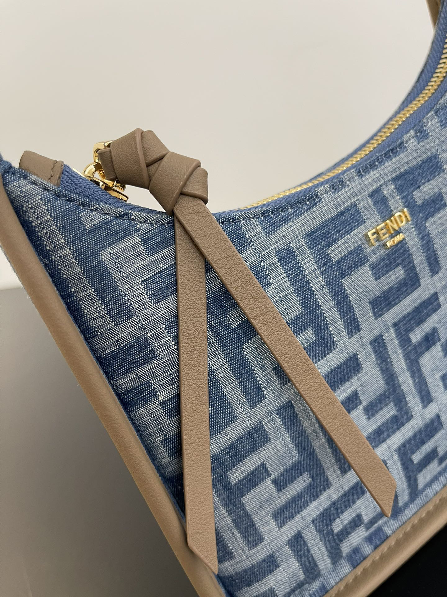 Fendi-Denim Mini Hobo Bag