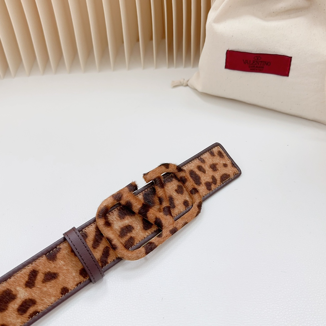 Valentino-New leopard print belt