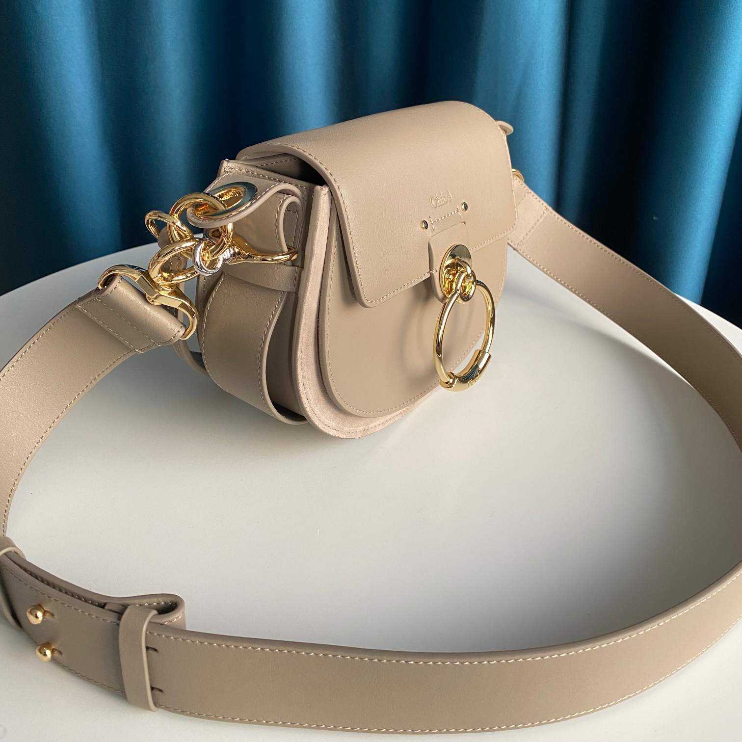 Chlo é - Tess Series Small Calf Leather Shoulder Bag Handbag