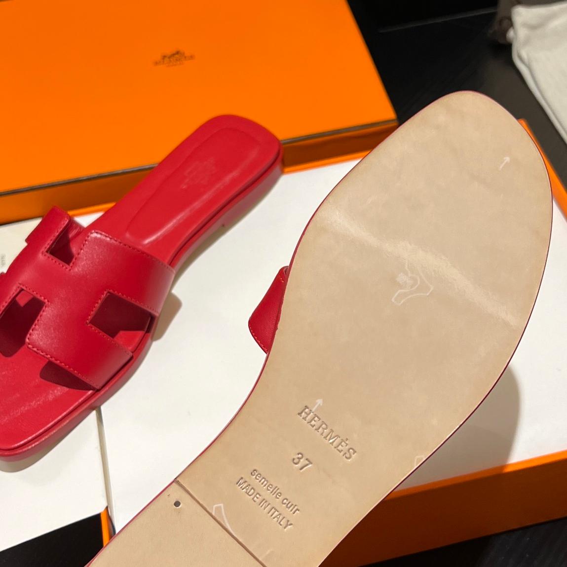 Hermes-Plain series H slippers