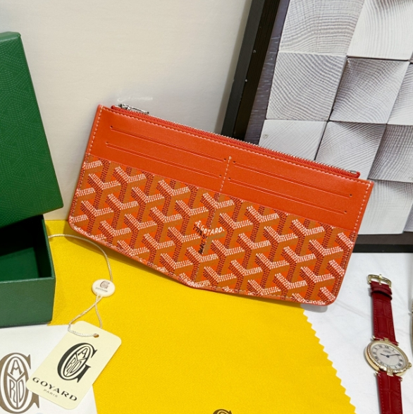 Goyard-Zipper clip wallet