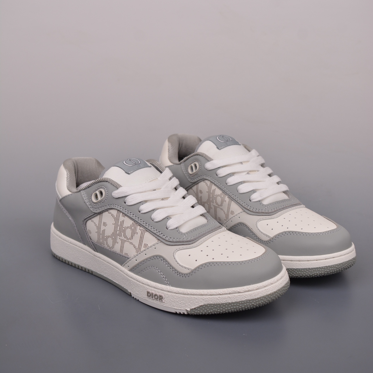 DIOR - Leather Round Toe Flat Heel Low Top Board Shoes