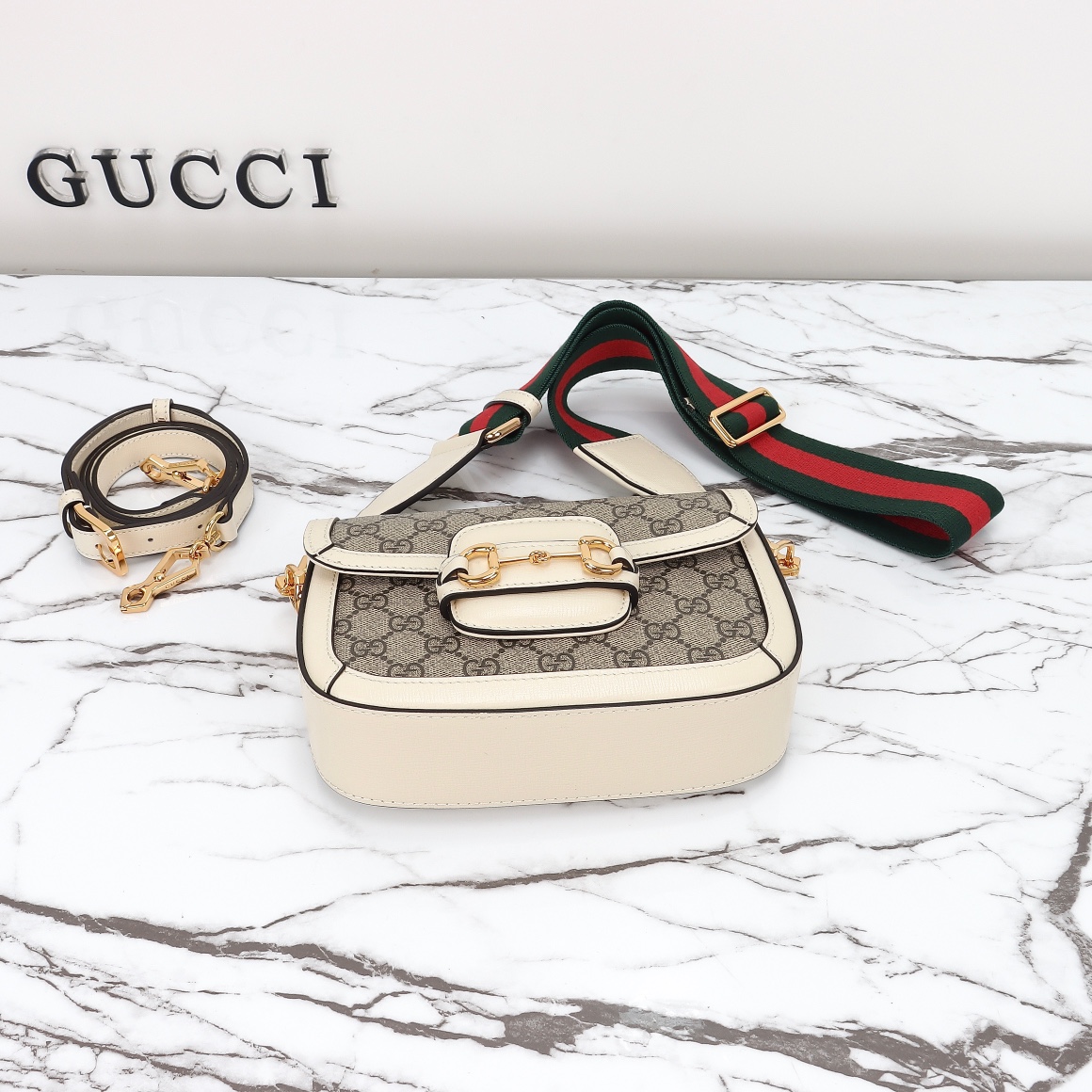 GUCCI-1955 series Saddle bag Mini with detachable shoulder strap