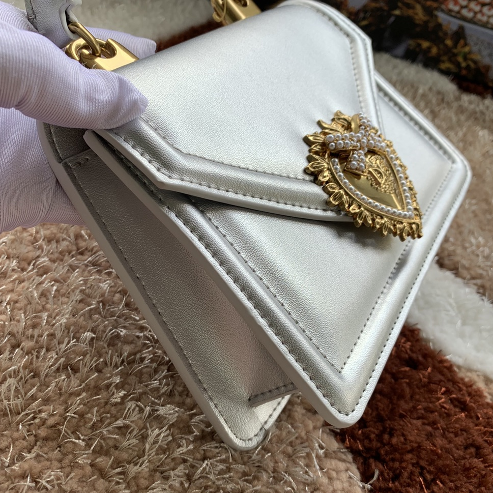 DOLCE & GABBANA - Leather Chain Handle Crossbody Bag