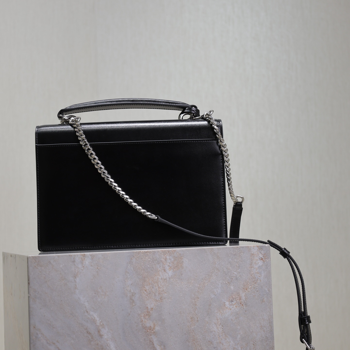 YSL- Sunset Gold Label Leather Top Handle Crossbody Shoulder Bag