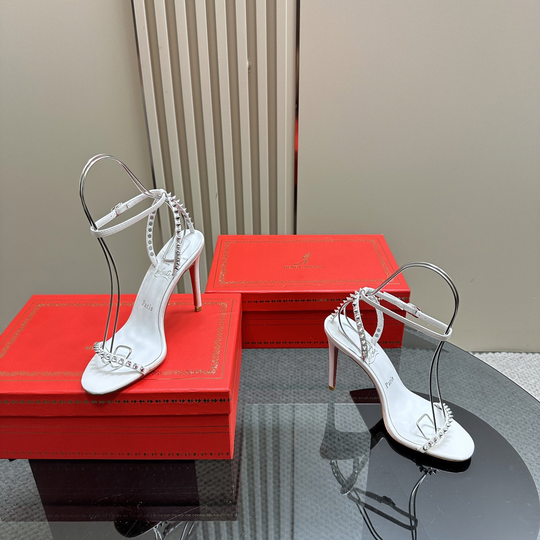 Christian Louboutin-Peugeot Willow Nail Inlaid High Heels