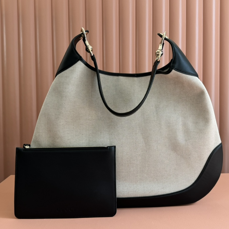 GUCCI - Body Removable Shoulder Strap Magnetic Closure Canvas Shoulder Handbag