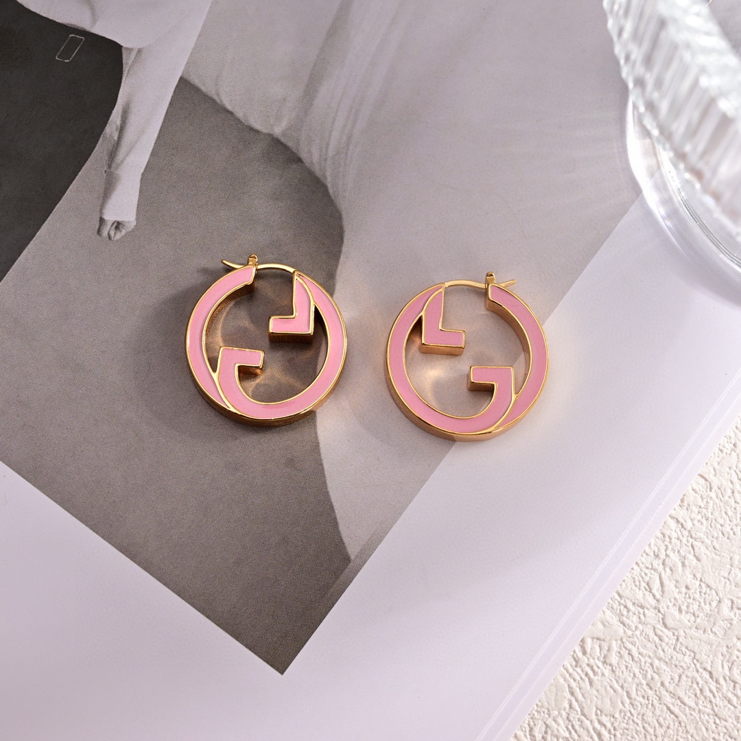 GUCCI- BLONDIE ring-shaped earrings