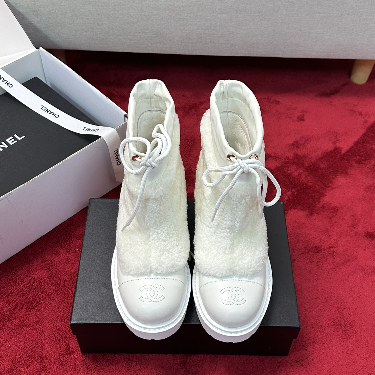 Chanel - Wool Ankle Boots