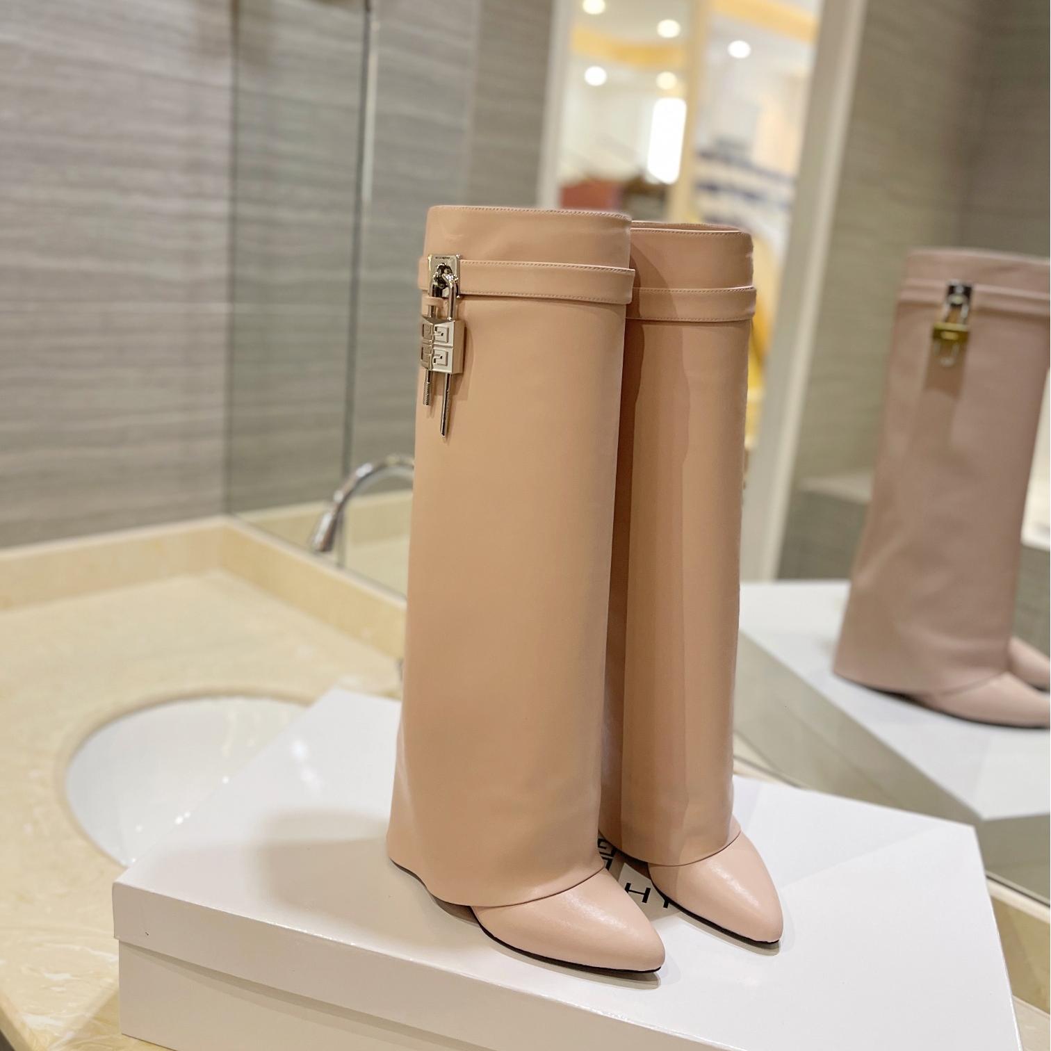 Givenchy-Fashion boots shiny leather boots