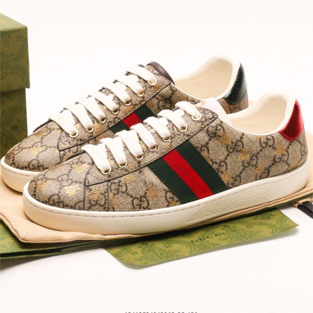 GUCCI-Couple style white shoes