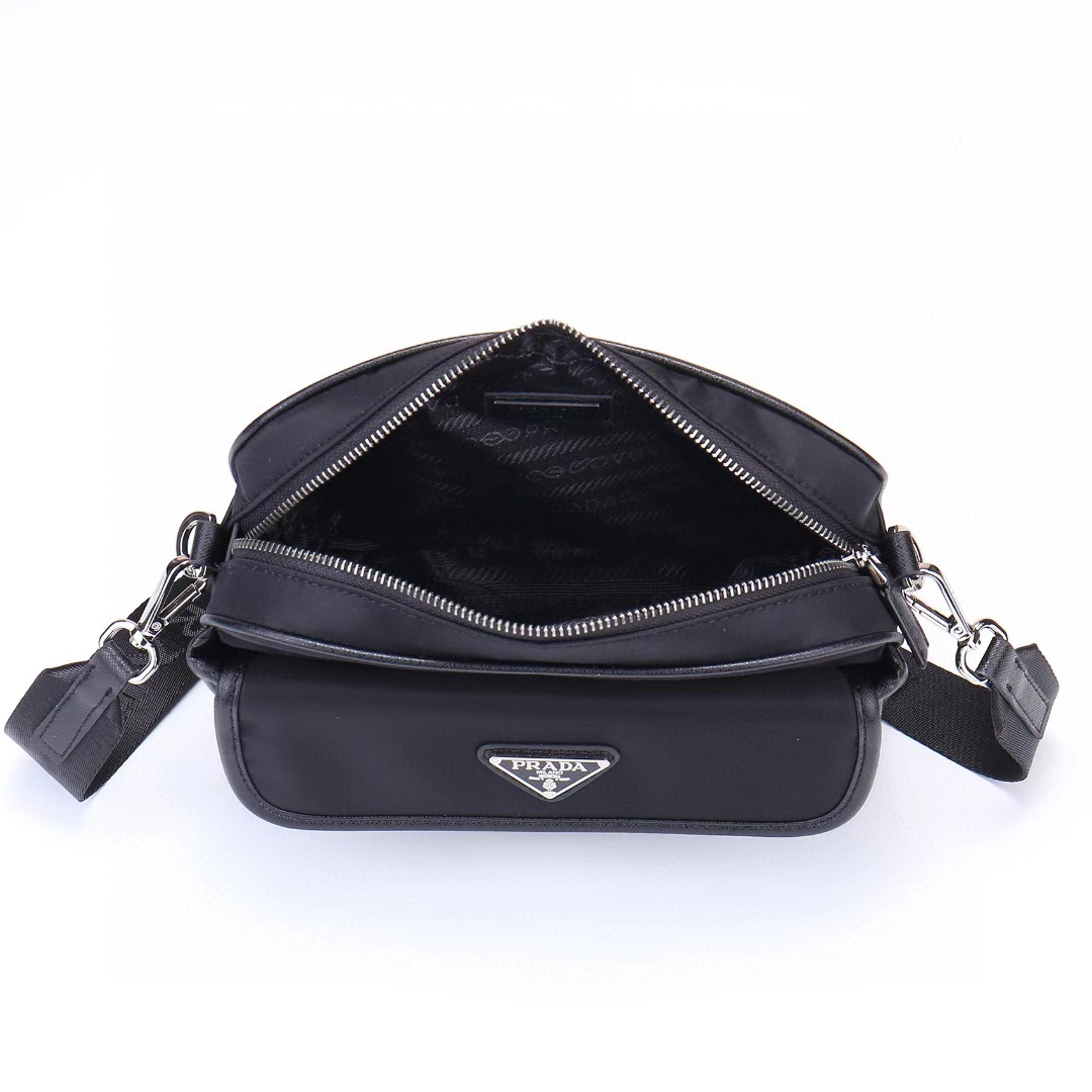 Prada-Waterproof fabric mailman bag