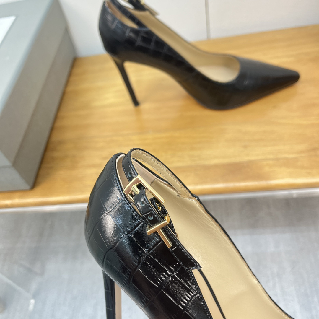 Tomford-Cow patent leather high heels