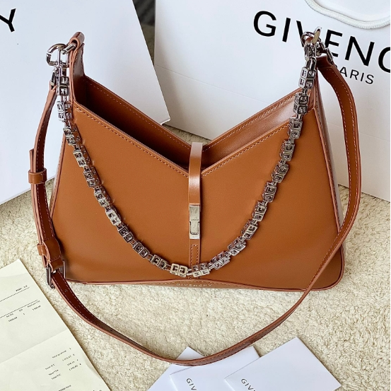 Givenchy-Hollow Out Hardware Chain Handbag