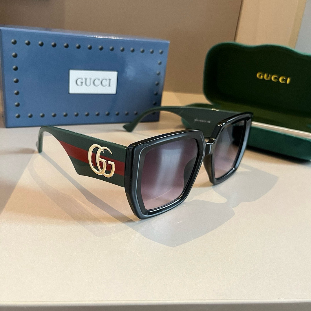 Gucci-side cool style large logo unisex sunglasses