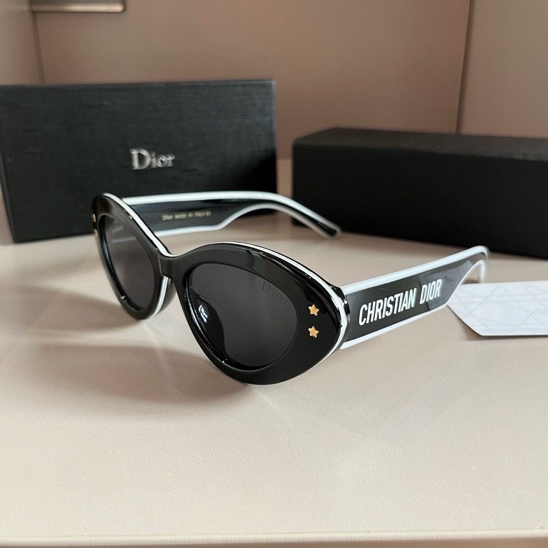 Dior-Cat Eye Sunshade Glasses Sunglasses
