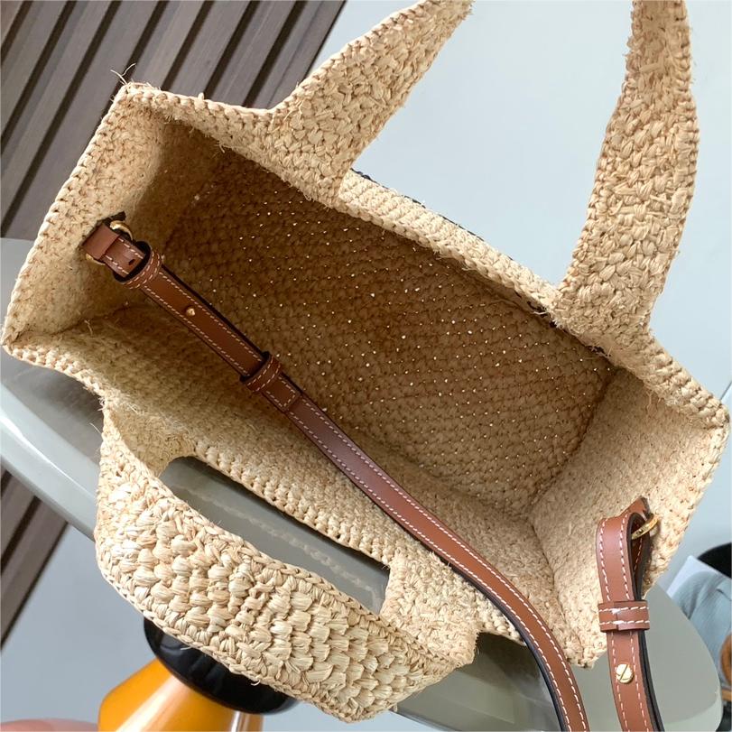 LOEWE-We Font Tote small coconut fiber Handbag