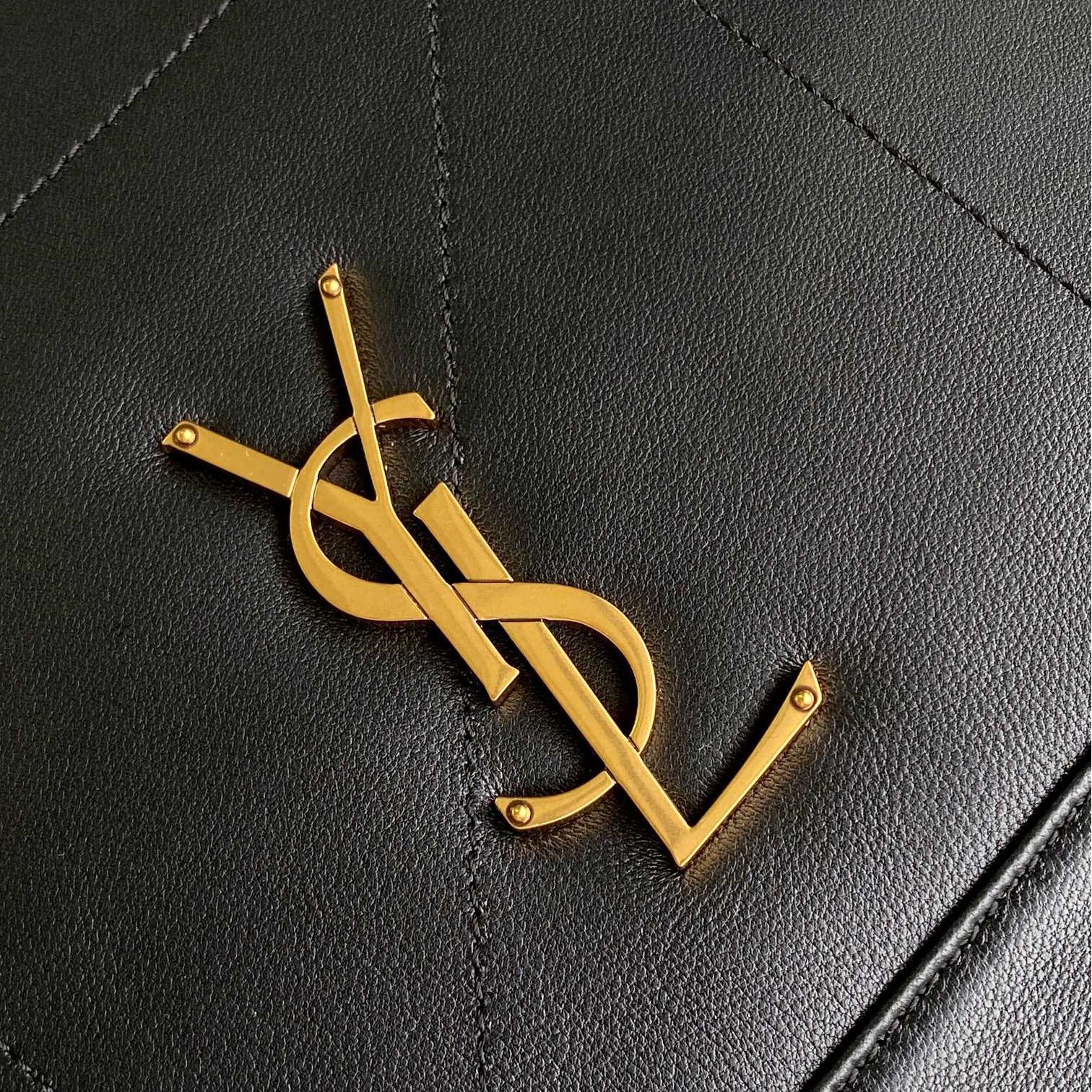 YSL-Jamie 4.3 Large Pochon Sheepskin Lucky Bag Water Bucket Bag