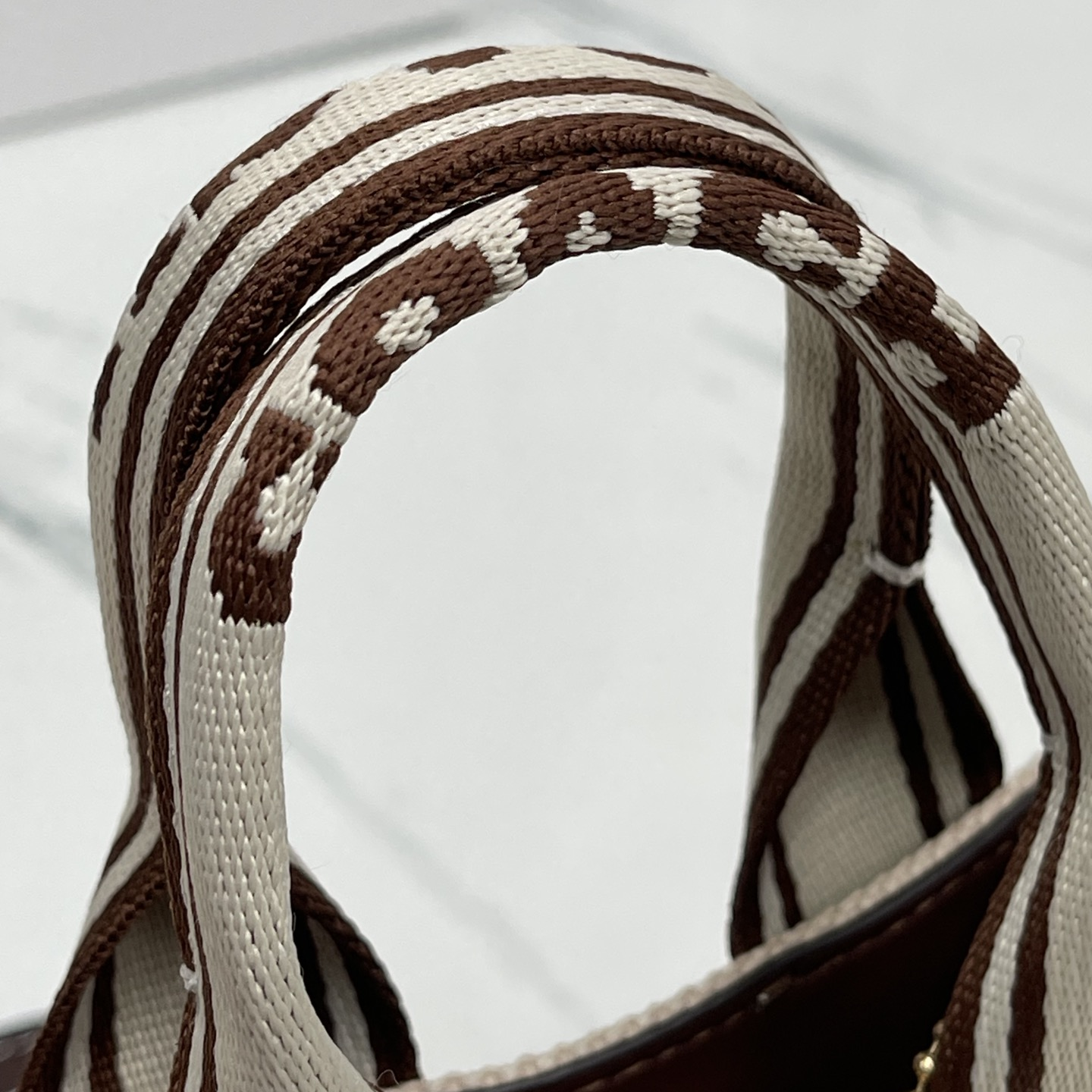 COACH -Smith 16 Canvas And Fine Calfskin Tote Bag Shoulder Crossbody Handbag Tote Bag