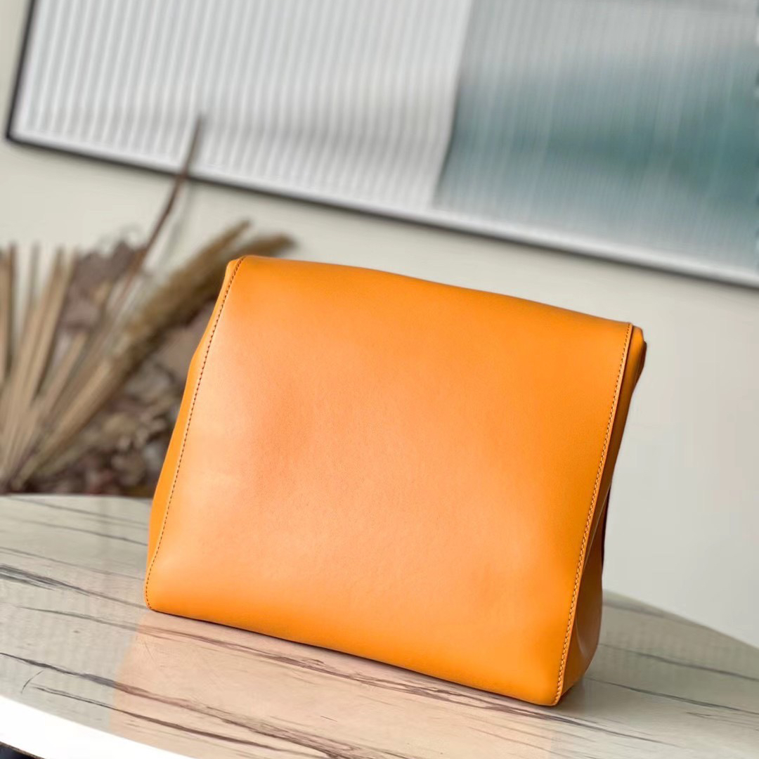 LV-Orange Cowhide Handba