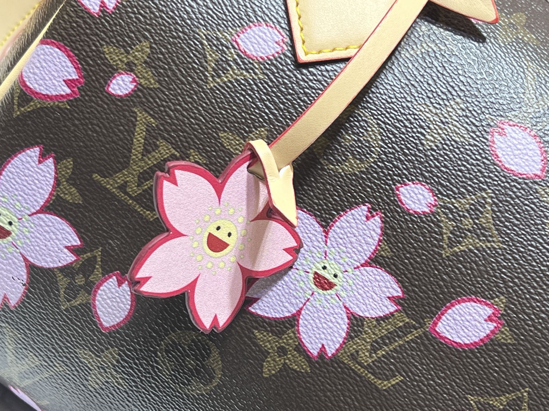 LV x Takashi Murakami Nano Speedy Bandouliere 25 Monogram