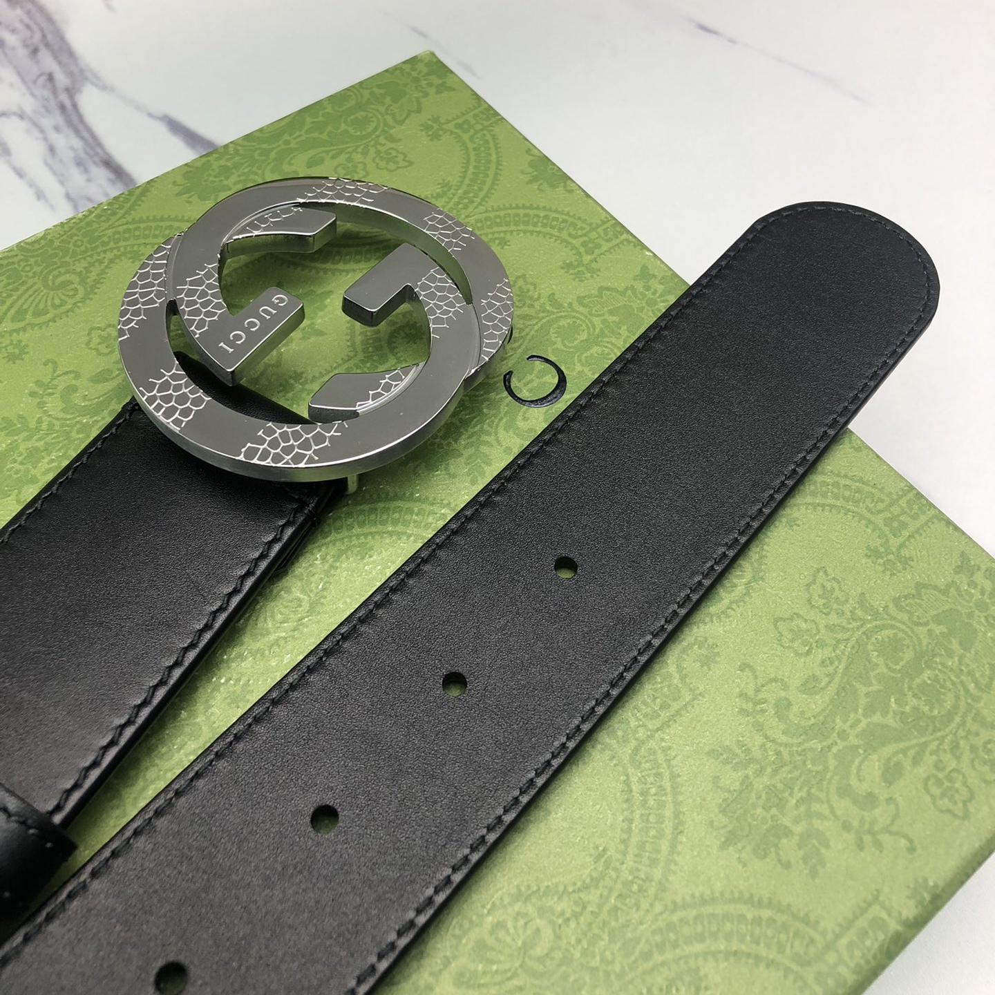 GUCCI - Cowhide Leather Belt