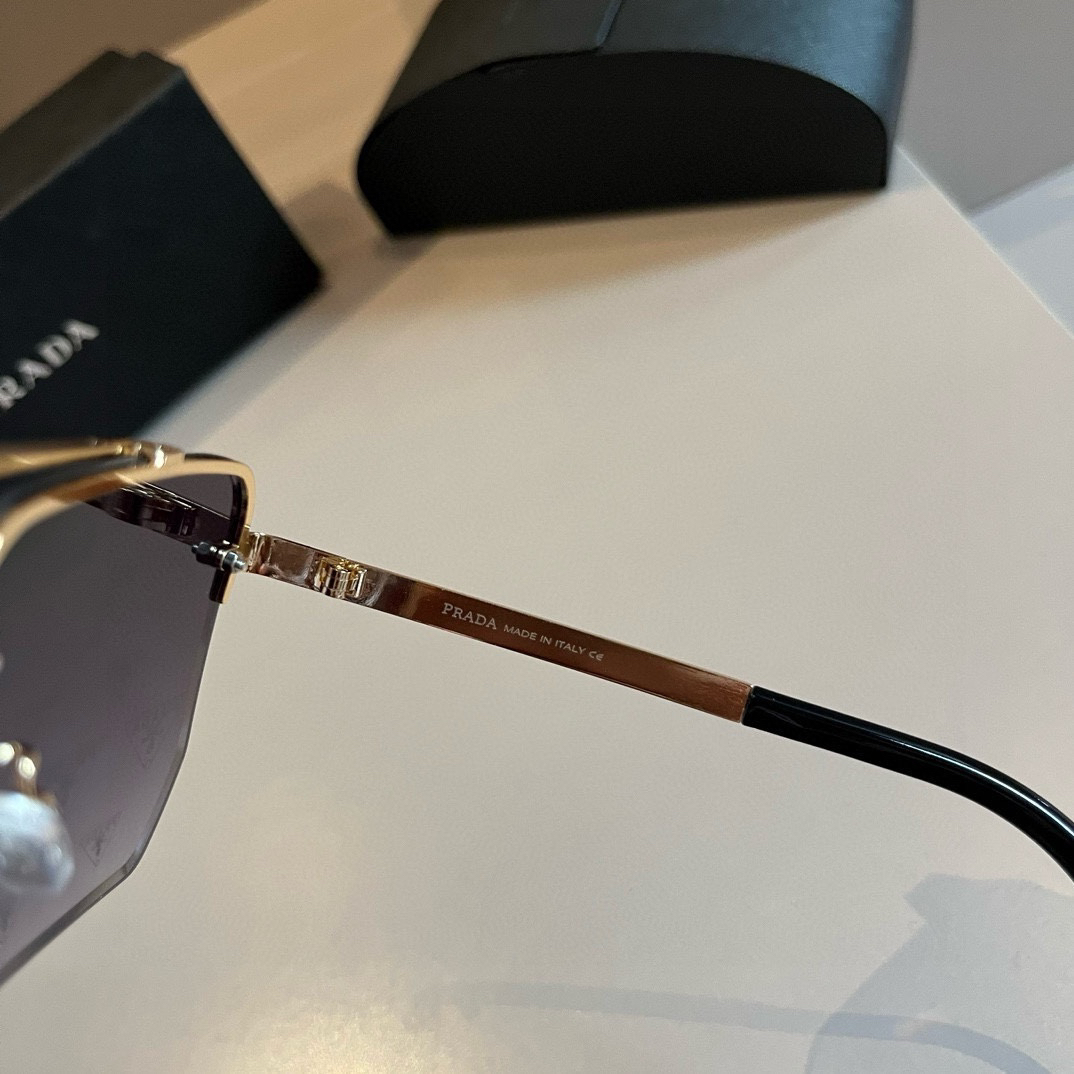 Prada-unisex large square polarized sunglasses