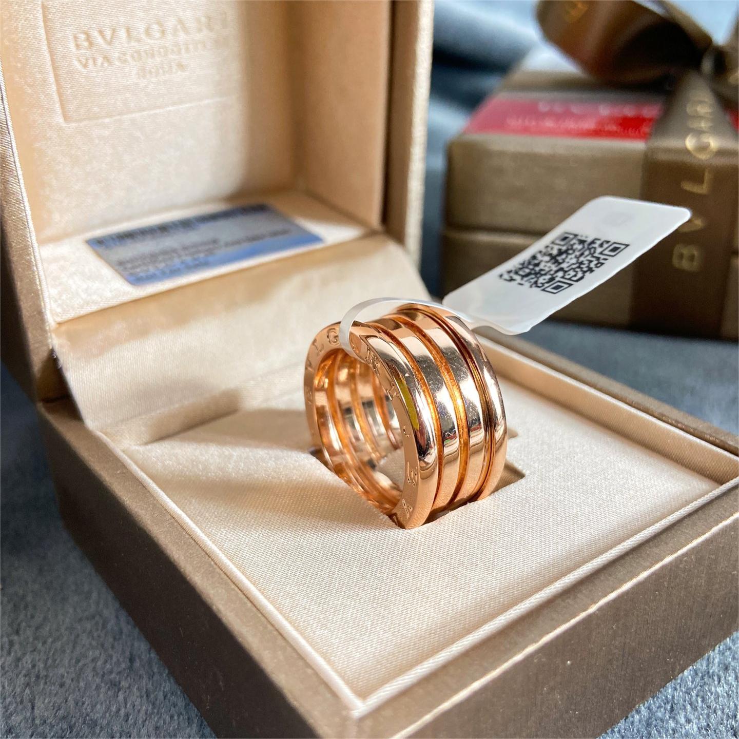 BVLGARI-Rose gold spring ring