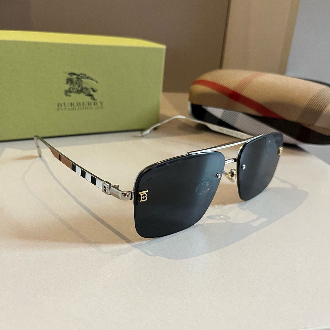 Burberry-New one-piece driving mirror Sunglasses
