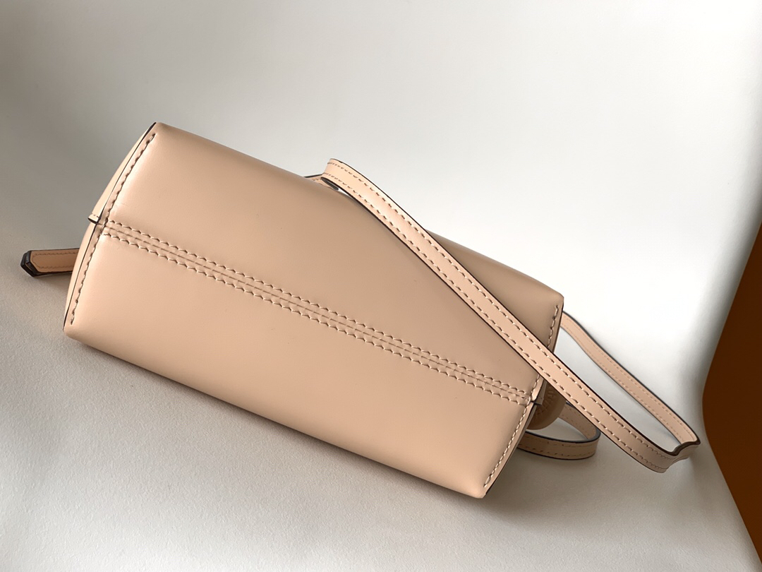 FENDI - By The Way Series Calfskin Boston Bag Shoulder Crossbody Handbag Mini Bag Pink