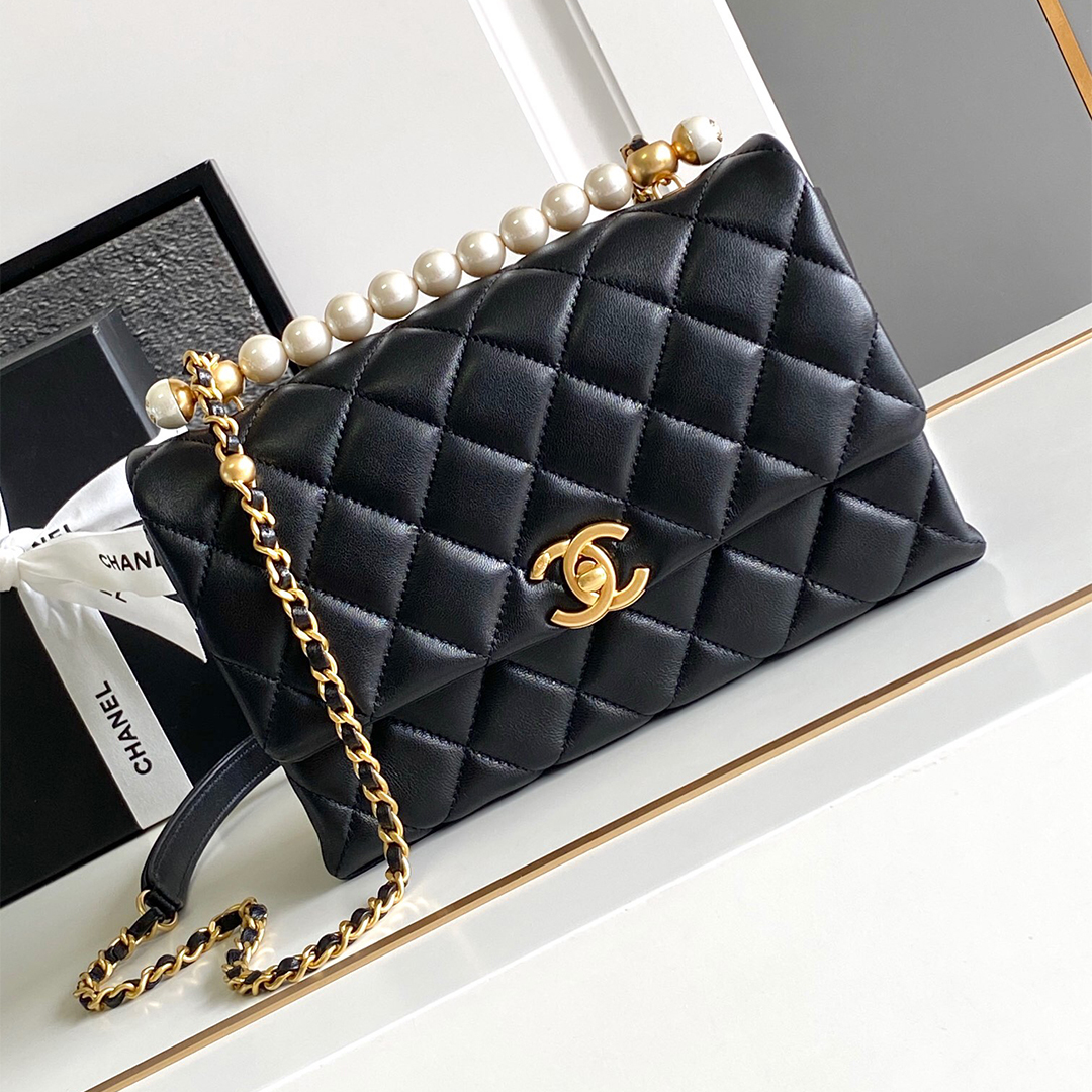 Chanel-Pearl Embellished Bag