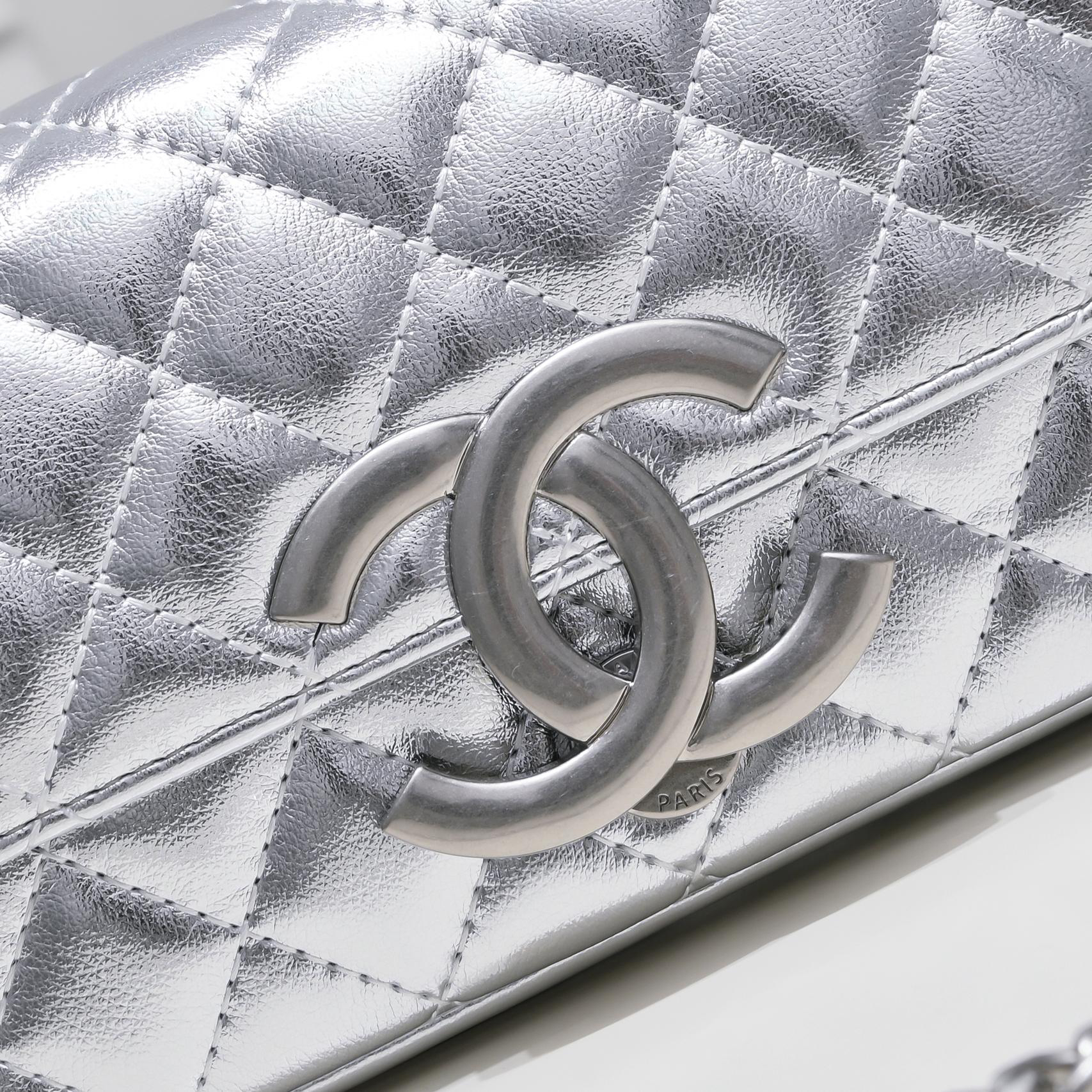 Chanel-Metallic Baguette Bag