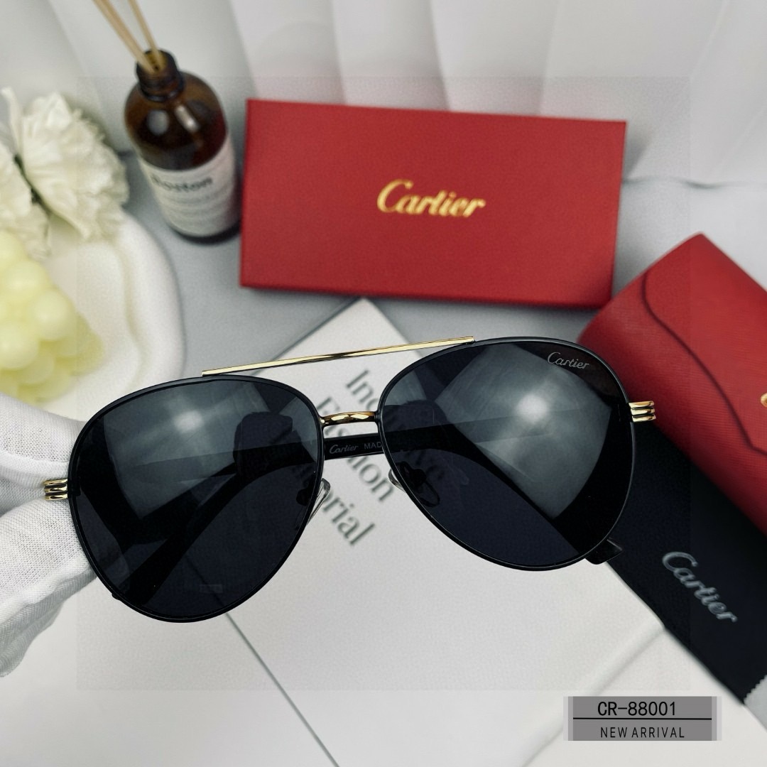 Cartier-new men's minimalist frameless sunglasses