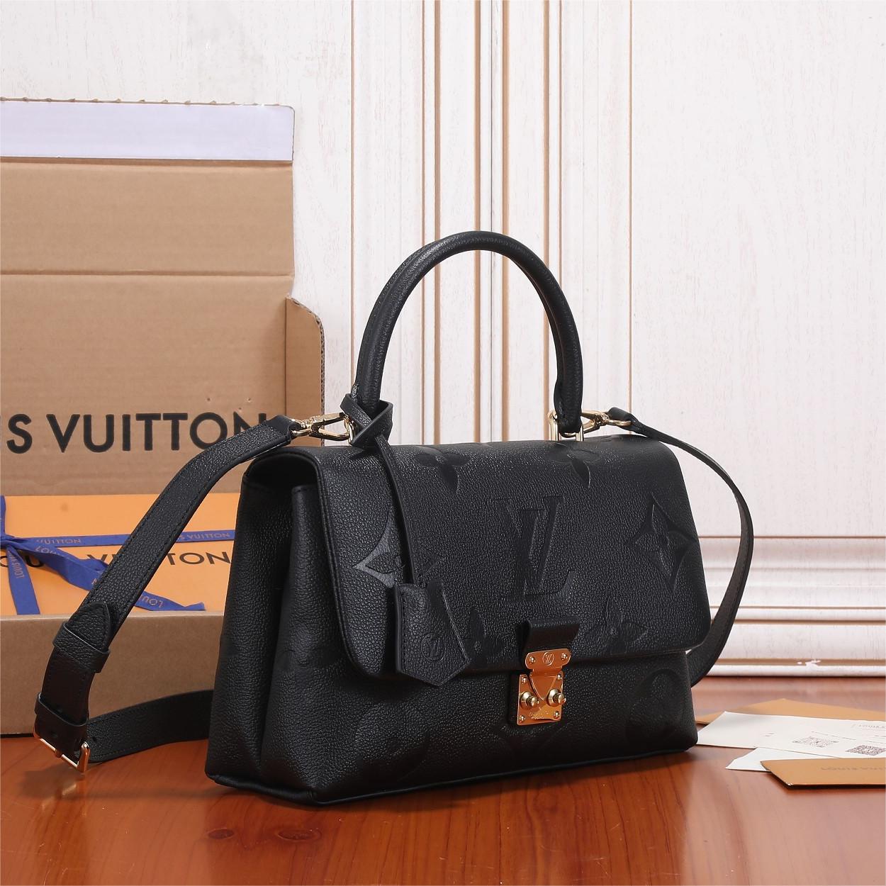 LV-MADELEINE Medium Black Handbag